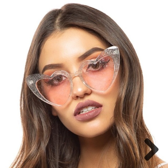 Dolls Kill Accessories - Lovebug Glitter Sunglasses